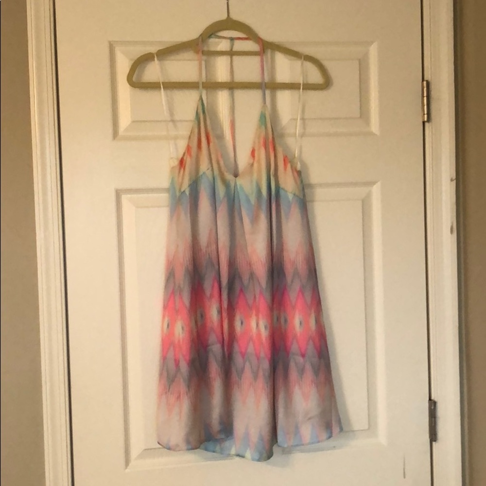 Pastel colored shift dress